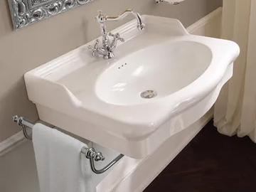 CASTELLANA - Wall-mounted single ceramic washbasin by Scarabeo Ceramiche - view 2